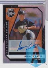 IRVING CARTER 2021 Panini Elite Extra Edition Autograph #152 Blue Jays Rookie 95/99